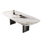 Sintered Stone Top Rectangle Table for Restaurant Modern Dining Table with Double Pedestal Clearhalo ' dining_table' 'Dining Tables & Seating' 'Dining Tables' 'furn' 'furn_dining_table' 'Furniture' 'furniture_dining_table' 'Kitchen & Dining Furniture' 'kitchen&dining_furn' 'kitchen' 'kitchen_dining_table' 1200x1200_159ef207-521b-4ae3-b98e-6cbd14f7b4f0