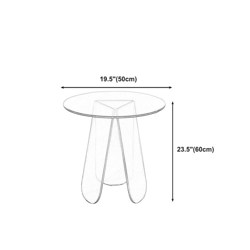 Modern Round/Elliptical Coffee Table Colored Plastic Cocktail Table Clearhalo 'Coffee & Accent Tables' 'Coffee Tables' 'coffee_tables' 'furn' 'furn_coffee_tables' 'Furniture' 'furniture_coffee_tables' 'Living Room Furniture' 1200x1200_159f8f65-7473-4c69-a96b-0757043a1959