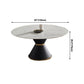 Glam Sintered Stone Top Kitchen Dining Table Round Shape Dining Table with Pedestal Base Clearhalo ' dining_table' 'Dining Tables & Seating' 'Dining Tables' 'furn' 'furn_dining_table' 'Furniture' 'furniture_dining_table' 'Kitchen & Dining Furniture' 'kitchen&dining_furn' 'kitchen' 'kitchen_dining_table' 1200x1200_159f9583-5b24-4753-9e7b-ff6bf960c1f4
