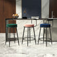 Modern Armless Backrest Counter Stool Iron Cashier Bar Stool with Cushion and Pedal Clearhalo 'Bar Furniture' 'Bar Stools' 'bar_stools' 'furn' 'furn_bar_stools' 'Furniture' 'furniture_bar_stools' 'Kitchen & Dining Furniture' 1200x1200_15a363a9-cdb1-4f2a-ac9a-e4e2cca501b2