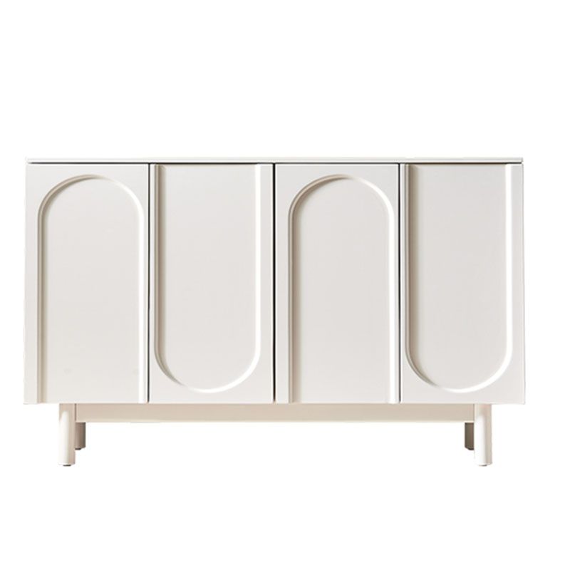 White Simple Stiple Sideboard Armadio ingegnerizzato tavolo a buffet in legno