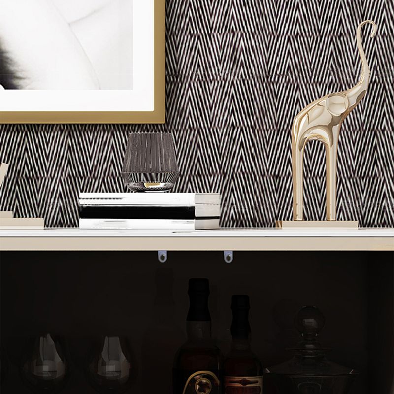 Aparador de la puerta glamorosa tapa de piedra y aparador de madera para sala de estar