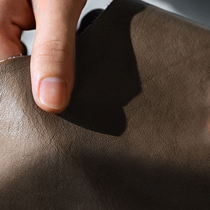 Glamstil Faux Lederstuhl Parsons Stuhl mit Holzbeinen für die Küche