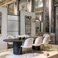 Modern Oval Double Pedestal Table Solid Wood Black Fixed Table for Kitchen Clearhalo ' dining_table' 'Dining Tables & Seating' 'Dining Tables' 'furn' 'furn_dining_table' 'Furniture' 'furniture_dining_table' 'Kitchen & Dining Furniture' 'kitchen&dining_furn' 'kitchen' 'kitchen_dining_table' 1200x1200_15a7910a-5fb7-4d40-bd44-af9e614dd805