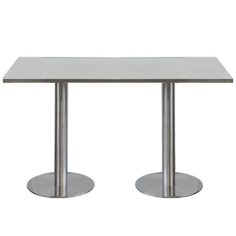 Industrial Style Dining Site Table Stainless Steel Dining Room Collection Clearhalo ' dining_table' 'Dining Tables & Seating' 'Dining Tables' 'furn' 'furn_dining_table' 'Furniture' 'furniture_dining_table' 'Kitchen & Dining Furniture' 'kitchen&dining_furn' 'kitchen' 'kitchen_dining_table' 1200x1200_15a85329-9dbf-4ced-ae0e-14652ab121aa
