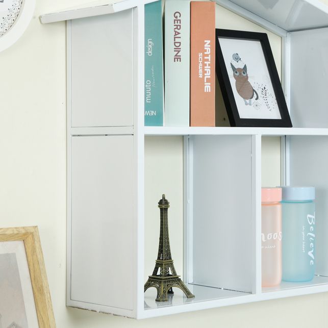 Iron Wall Mounted Bookshelf Scandinavian Horizontal Bookshelf,31.5"L x 7.9"W x 21.7"H Clearhalo 'Bookcases' 'furn' 'furn_bookcases' 'Furniture' 'furniture_bookcases' 'kitchen' 'kitchen_bookcases' 'Living Room Furniture' 'Office Furniture' 1200x1200_15a9047e-0c7e-42ca-8fa1-d2870446ffb9