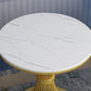 Modern Style Dining Table Sintered Stone Round Table for Dining Room Clearhalo 'Dining Tables & Seating' 'Dining Tables' 'dining_table' 'furn' 'furn_dining_table' 'Furniture' 'Kitchen & Dining Furniture' 1200x1200_15a99582-c61f-4117-9c0b-fc4476abde57