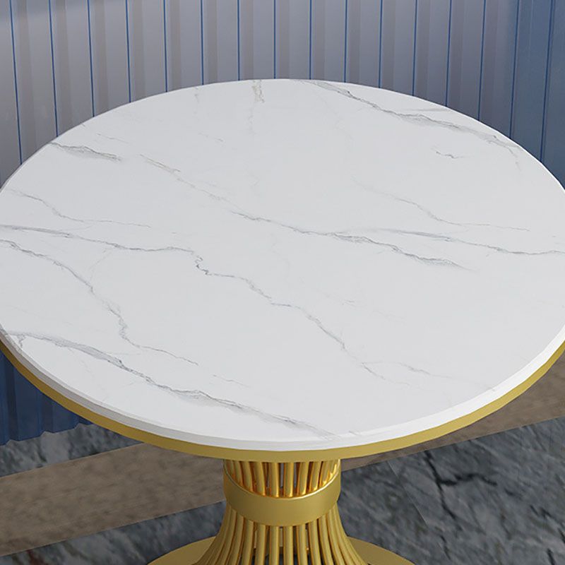 Modern Style Dining Table Sintered Stone Round Table for Dining Room Clearhalo 'Dining Tables & Seating' 'Dining Tables' 'dining_table' 'furn' 'furn_dining_table' 'Furniture' 'Kitchen & Dining Furniture' 1200x1200_15a99582-c61f-4117-9c0b-fc4476abde57