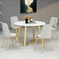 Nordic Sintered Stone Dining Room Set Standard Height with Double Pedestal Base Dining Set Clearhalo 'Dining Room Sets' 'Dining Tables & Seating' 'dining_room_set' 'furn' 'furn_dining_room_set' 'Furniture' 'furniture_dining_room_set' 'Kitchen & Dining Furniture' 'kitchen&dining_furn' 'kitchen' 1200x1200_15aa83f4-6070-4d7d-aa10-b1a589225942