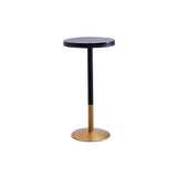 Industrial Style Black Iron Bar Table Wood Round Top Bistro Table with Pedestal Clearhalo 'Bar Furniture' 'Bar Tables' 'bar_tables' 'furn' 'furn_bar_tables' 'Furniture' 'furniture_bar_tables' 'Kitchen & Dining Furniture' 1200x1200_15ab5c80-99b5-4459-a91e-a34b3c187789