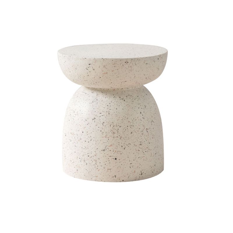 Contemporary Beige End Table 17.7" Tall Pedestal Nesting Side Tables Clearhalo 'Coffee & Accent Tables' 'End & Side Tables' 'end_side_tables' 'furn' 'furn_end_side_tables' 'Furniture' 'Living Room Furniture' 1200x1200_15ac9cb6-b896-46e7-a971-faf7d9ac77b6