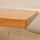 Table basse rectangulaire scandinave en bois, pieds en acrylique de 15,7 pouces de hauteur, table de cocktail