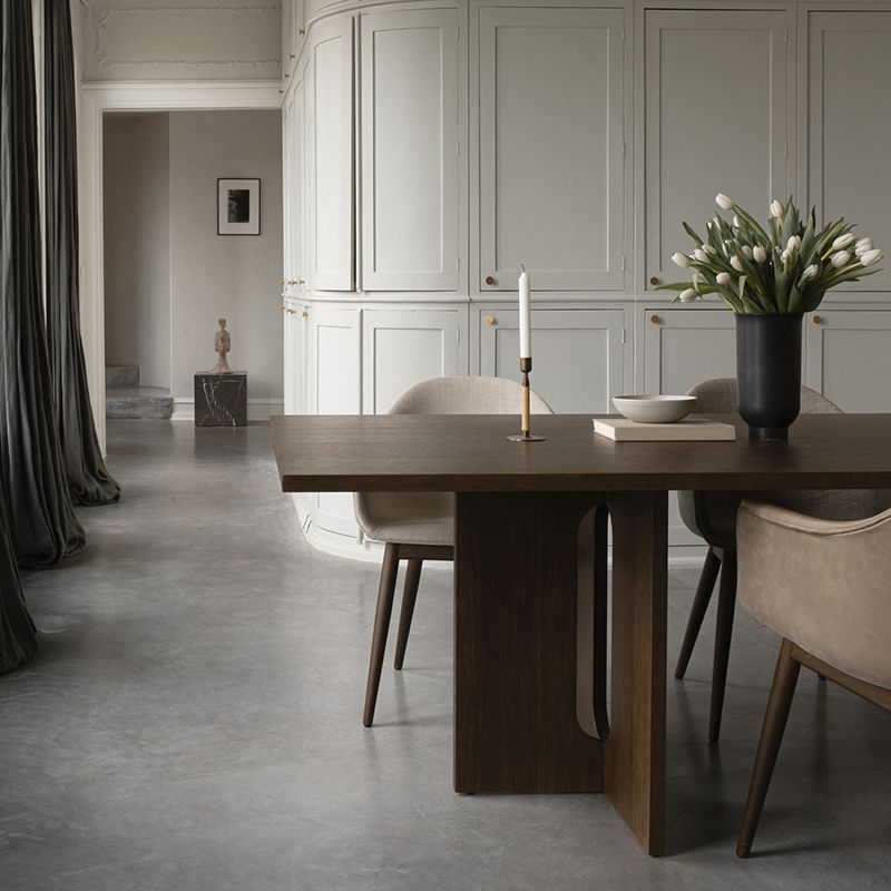 Rectangle Wood Color Dining Table Solid Wood Table Simplicity with Double Pedestal Clearhalo ' dining_table' 'Dining Tables & Seating' 'Dining Tables' 'furn' 'furn_dining_table' 'Furniture' 'furniture_dining_table' 'Kitchen & Dining Furniture' 'kitchen&dining_furn' 'kitchen' 'kitchen_dining_table' 1200x1200_15b0818a-2786-4519-a712-05c598fea19e