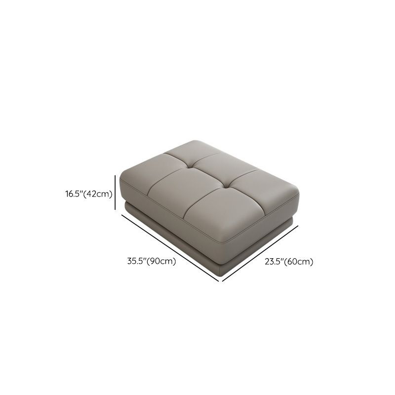 Contemporary Style Rectangular Ottoman Leather Foot Stool with Legs Clearhalo 'furn' 'furn_ottomans_poufs' 'Furniture' 'Living Room Furniture' 'Ottomans & Poufs' 'ottomans_poufs' 1200x1200_15b0ede5-a5e2-40ea-ac9f-c3d34fdce28b