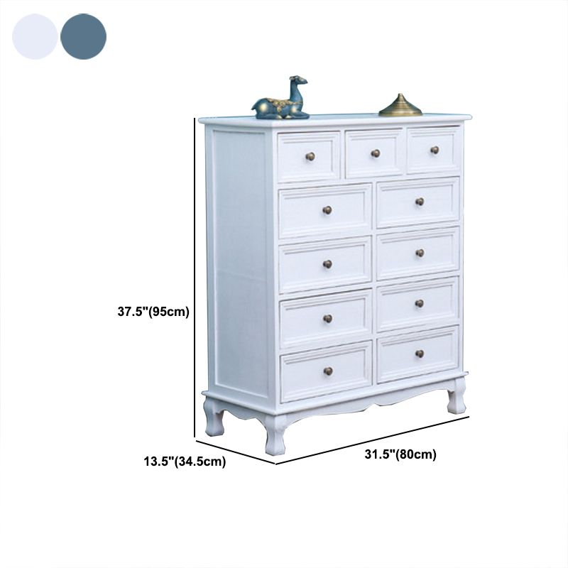 Nautische matte Oberfläche Aufbewahrungstruhe Massivholz Schlafzimmer Kommode