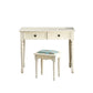 Contemporary Makeup Dressing Table With Drawers White 17.71" W x 30.70" H Clearhalo 'Bedroom Furniture' 'furn' 'furn_makeup_vanities' 'Furniture' 'Makeup Vanities' 'makeup_vanities' 1200x1200_15b1a182-bd5f-4913-acf8-1dea0205a3ce