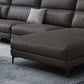Faux leather Sloped Arms Sectionals,133" * 34" * 38" Sectional Sofa Clearhalo 'furn' 'furn_sectionals' 'Furniture' 'Living Room Furniture' 'Sectionals' 1200x1200_15b22206-ec9e-465d-84e8-c25263d411b3