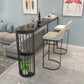 Marble Bistro Table with Specialty Table Top Double Pedestal Table - 41.3" H Clearhalo 'Bar Furniture' 'Bar Tables' 'bar_tables' 'furn' 'furn_bar_tables' 'Furniture' 'furniture_bar_tables' 'Kitchen & Dining Furniture' 1200x1200_15b24fb1-8aeb-4796-99ae-205052ef4b39