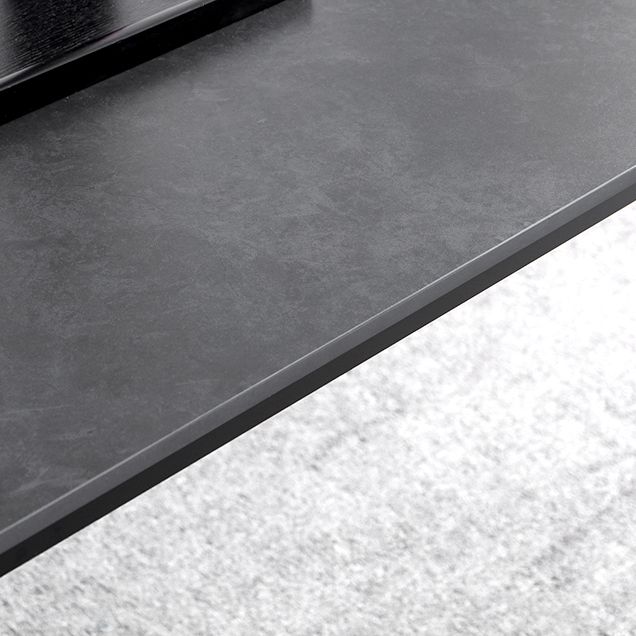 Modern Style Traditional Height Dining Set with Fixed Rectangle Shape Table and 4 Black Legs Base Clearhalo 'Dining Room Sets' 'Dining Tables & Seating' 'dining_room_set' 'furn' 'furn_dining_room_set' 'Furniture' 'furniture_dining_room_set' 'Kitchen & Dining Furniture' 'kitchen&dining_furn' 'kitchen' 1200x1200_15b3ee03-e251-4a95-b199-7499dfac49ce