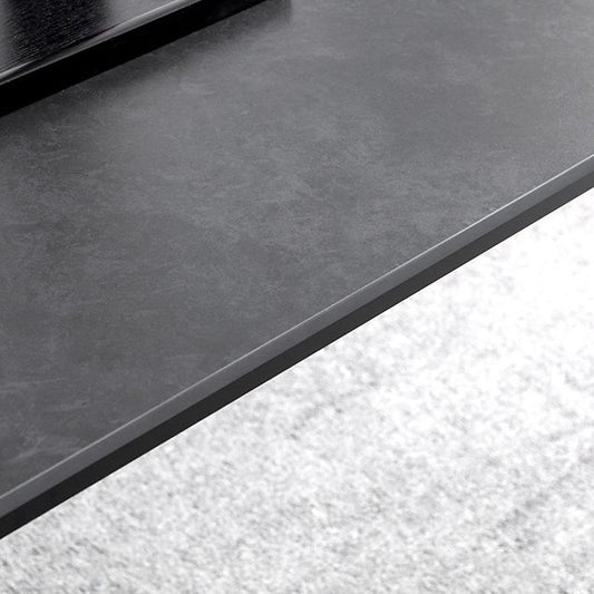 Modern Style Traditional Height Dining Set with Fixed Rectangle Shape Table and 4 Black Legs Base Clearhalo 'Dining Room Sets' 'Dining Tables & Seating' 'dining_room_set' 'furn' 'furn_dining_room_set' 'Furniture' 'furniture_dining_room_set' 'Kitchen & Dining Furniture' 'kitchen&dining_furn' 'kitchen' 1200x1200_15b3ee03-e251-4a95-b199-7499dfac49ce