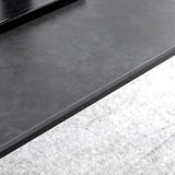 Modern Style Traditional Height Dining Set with Fixed Rectangle Shape Table and 4 Black Legs Base Clearhalo 'Dining Room Sets' 'Dining Tables & Seating' 'dining_room_set' 'furn' 'furn_dining_room_set' 'Furniture' 'furniture_dining_room_set' 'Kitchen & Dining Furniture' 'kitchen&dining_furn' 'kitchen' 1200x1200_15b3ee03-e251-4a95-b199-7499dfac49ce