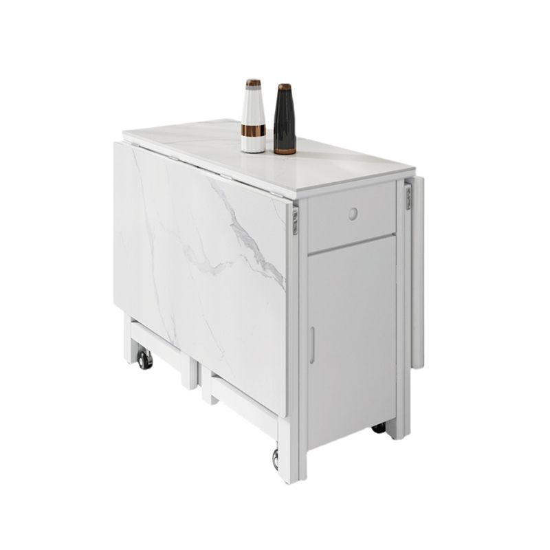 Contemporary Folding Furniture Stone Pedestal Dining Site Table for Home (only Table) Clearhalo 'Dining Tables & Seating' 'Dining Tables' 'dining_table' 'furn' 'furn_dining_table' 'Furniture' 'Kitchen & Dining Furniture' 1200x1200_15b4a4f9-173d-4627-b00f-c66ca2c0beb3