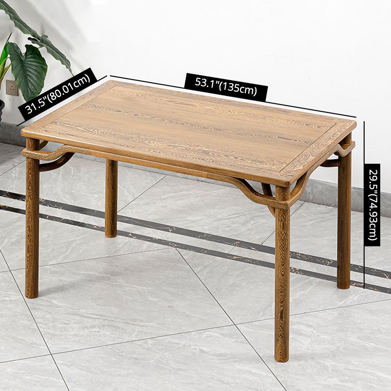 Traditional Style Solid Wood Dining Set with Rectangle Shape Table and 4 Legs Base Clearhalo 'Dining Room Sets' 'Dining Tables & Seating' 'dining_room_set' 'furn' 'furn_dining_room_set' 'Furniture' 'furniture_dining_room_set' 'Kitchen & Dining Furniture' 'kitchen&dining_furn' 'kitchen' 1200x1200_15b7705b-00d3-4921-983a-bd9b28923ffe