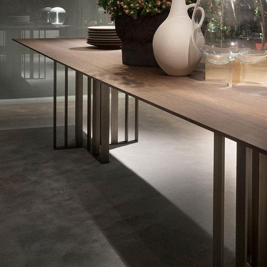 Industrial Style Furniture Double Pedestal Pine Solid Wood Dining Site Table Clearhalo ' dining_table' 'Dining Tables & Seating' 'Dining Tables' 'furn' 'furn_dining_table' 'Furniture' 'furniture_dining_table' 'Kitchen & Dining Furniture' 'kitchen&dining_furn' 'kitchen' 'kitchen_dining_table' 1200x1200_15bd9b33-1f60-462b-91c3-5dd3bdac02a9