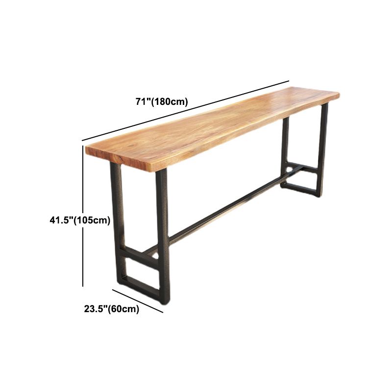Modern 1/9 Pieces Bar Table Set Rectangle Pine Wood Counter Table with Stools for Cafe Clearhalo 'Bar Furniture' 'furn' 'furn_home_bar_bar_sets' 'Furniture' 'Home Bars & Bar Sets' 'home_bar_bar_sets' 'Kitchen & Dining Furniture' 1200x1200_15bfbbe2-b3b5-4d8c-96c7-275538ba61de