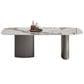 Metal Modern Rectangle Indoor Table Sintered Stone Dining Table for Kitchen and Dining Room Clearhalo ' dining_table' 'Dining Tables & Seating' 'Dining Tables' 'furn' 'furn_dining_table' 'Furniture' 'furniture_dining_table' 'Kitchen & Dining Furniture' 'kitchen&dining_furn' 'kitchen' 'kitchen_dining_table' 1200x1200_15c1f4e6-2d9a-4011-893b-bfdf3ba890c0