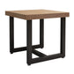 Industrial Style Solid Wood Dining Table Brown Square Table with Trestle Base for Dinning Room Clearhalo ' dining_table' 'Dining Tables & Seating' 'Dining Tables' 'furn' 'furn_dining_table' 'Furniture' 'furniture_dining_table' 'Kitchen & Dining Furniture' 'kitchen&dining_furn' 'kitchen' 'kitchen_dining_table' 1200x1200_15c44971-f21c-410c-b5be-4ceb81b1fdd4