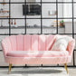 30.7"H Scandinavian Velvet/ Faux Leather Armless Curved Loveseat Sofa Clearhalo 'furn' 'furn_sofas' 'Furniture' 'furniture_sofas' 'kitchen' 'kitchen_sofas' 'Living Room Furniture' 'Sofa' 'sofas' 1200x1200_15c52e3e-ff76-4431-9ddd-722480482fe3
