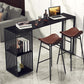 Living Room Modern Bar Table 42-inch Height Stone Top Bistro Table Clearhalo 'Bar Furniture' 'Bar Tables' 'bar_tables' 'furn' 'furn_bar_tables' 'Furniture' 'furniture_bar_tables' 'Kitchen & Dining Furniture' 1200x1200_15c5563e-18b3-4003-b3b6-002bceac0d7e