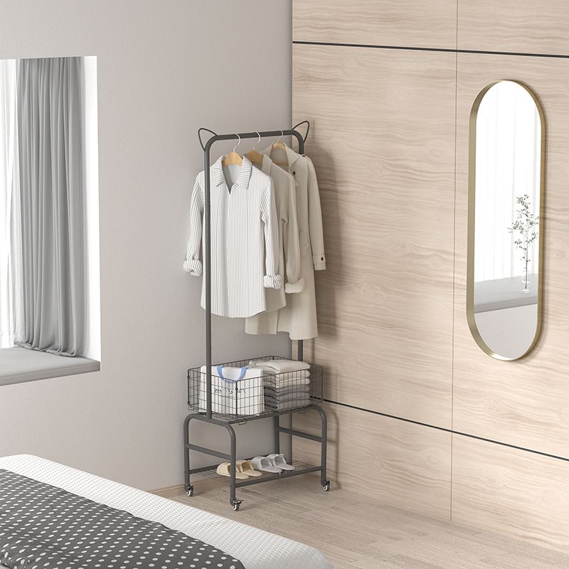 Glam metallico gancio cappotto mobile a piedi per camera da letto