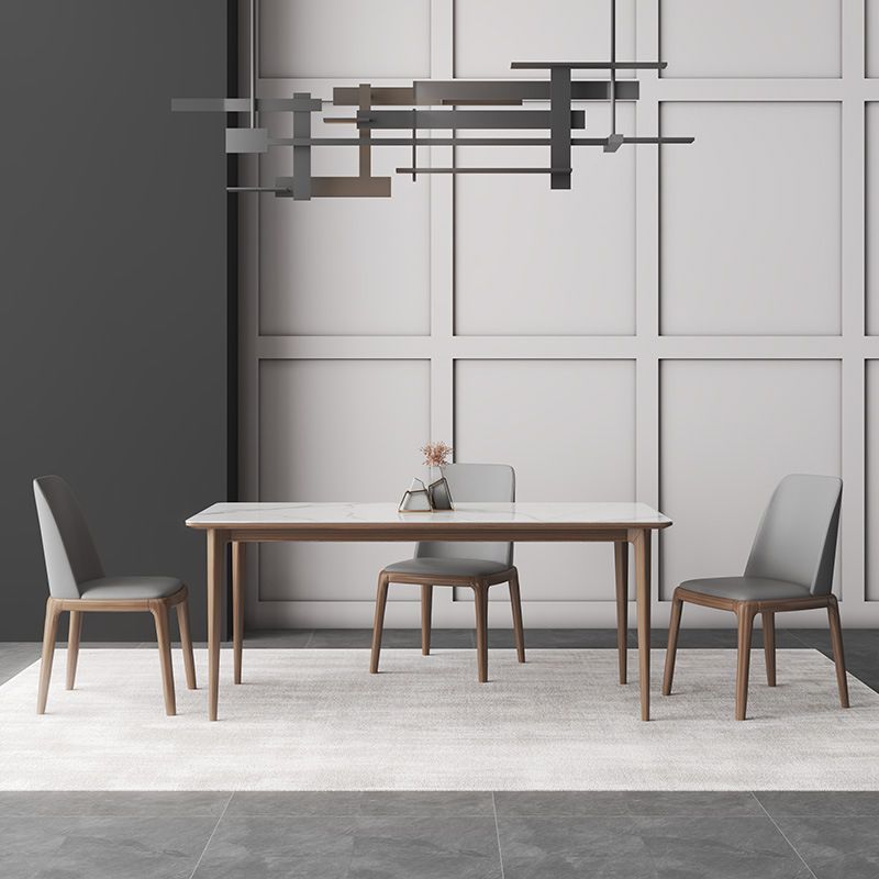 Modern Sintered Stone Top Dining Set Rectangle 1/2/3/4/7 Pieces Dining Room Table Set Clearhalo 'Dining Room Sets' 'Dining Tables & Seating' 'dining_room_set' 'furn' 'furn_dining_room_set' 'Furniture' 'furniture_dining_room_set' 'Kitchen & Dining Furniture' 1200x1200_15c611d8-e5f8-4cc5-835b-8ef31742e2bc