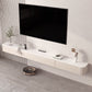 Floating TV Stand Console Enclosed Storage TV Media Console with Drawers