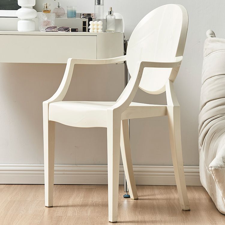 Zeitgenössischer Esszimmer Plastik König Louis Back Essstuhl