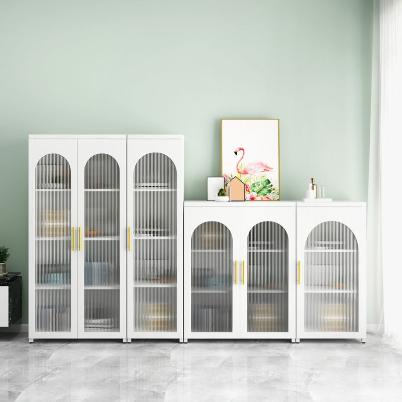 Scandinavian Metal Bookshelf Standard Closed Back Bookcase with Cabinets Clearhalo 'Bookcases' 'furn' 'furn_bookcases' 'Furniture' 'Office Furniture' 1200x1200_15cc3b05-ff1d-4b64-878e-2077b9c3bc3d