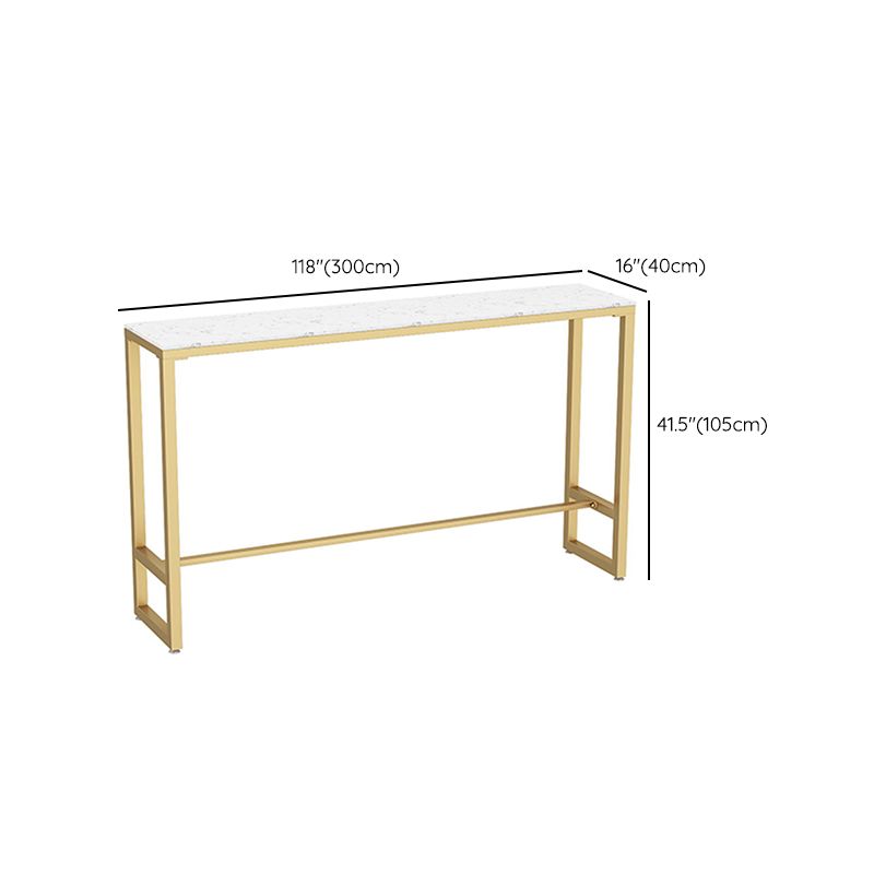 Tabouret de bar en marbre faux et jeu de table 1/4 pièces