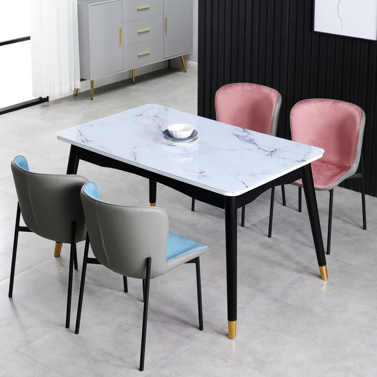 Contemporary Style Chairs Kitchen Armless Chair with Metal Legs Clearhalo 'Dining Chairs' 'Dining Tables & Seating' 'dining_chair' 'Furniture' 'furniture_dining_chair' 'Kitchen & Dining Furniture' 1200x1200_15cc8240-9054-434c-b823-2fdefd016ce6