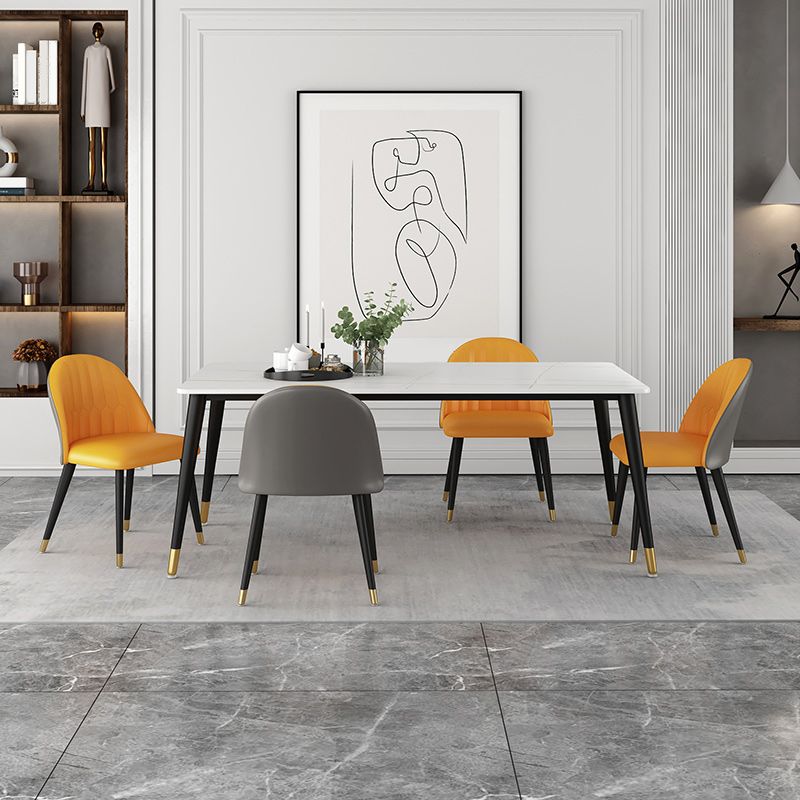 1/4/5/7 Pieces Dining Room Set Contemporary Rectangle Dining Table Set Clearhalo 'Dining Room Sets' 'Dining Tables & Seating' 'dining_room_set' 'furn' 'furn_dining_room_set' 'Furniture' 'furniture_dining_room_set' 'Kitchen & Dining Furniture' 'kitchen&dining_furn' 'kitchen' 1200x1200_15ccae7c-0868-469a-b7c7-b36c41d65aa0