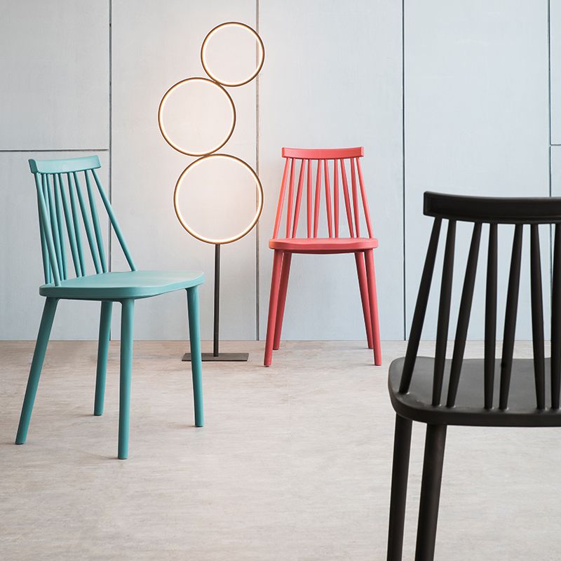 Modern Style Side Chair Plastic Windsor Back Dining Side Chair Clearhalo 'Dining Chairs' 'Dining Tables & Seating' 'dining_chair' 'furn' 'furn_dining_chair' 'Furniture' 'furniture_dining_chair' 'Kitchen & Dining Furniture' 1200x1200_15cd3829-f3af-4b42-ad18-34a7b776f24c