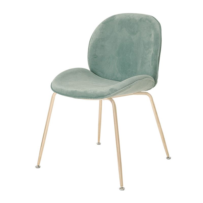 Scandinavian Style Metal Chairs Home Solid Back Armless Chairs for Kitchen Clearhalo ' kitchen&dining_furn' 'Dining Chairs' 'Dining Tables & Seating' 'dining_chair' 'Furniture' 'furniture_dining_chair' 'Kitchen & Dining Furniture' 'kitchen' 1200x1200_15cfbd72-8fd2-4a8e-ade5-7763bd6b3a27