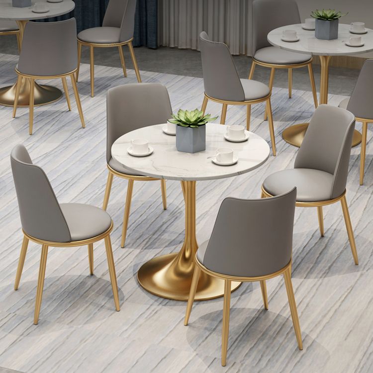1/2/4/5 Pcs Metal Glam Dining Room Set with Round Table and Metal Base Dining Set Clearhalo 'Dining Room Sets' 'Dining Tables & Seating' 'dining_room_set' 'furn' 'furn_dining_room_set' 'Furniture' 'furniture_dining_room_set' 'Kitchen & Dining Furniture' 'kitchen&dining_furn' 'kitchen' 1200x1200_15cfcd7c-f15a-4e08-84c0-64290b9cf663