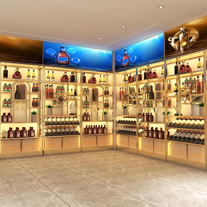 Freestanding Luxury Wine Jail Metal with Shelf Wine Rack Kit 11.8"Wide Clearhalo 'furn' 'furn_wine_racks' 'Furniture' 'Kitchen & Dining Furniture' 'Wine Racks' 'wine_racks' 1200x1200_15d0ad89-0b17-4f7b-b070-9a0e153230b1