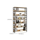Black Modern Open Back Shelf Bookcase Shelves Included for Home Office Clearhalo 'Bookcases' 'furn' 'furn_bookcases' 'Furniture' 'Office Furniture' 1200x1200_15d193b1-6a86-44ce-9e7c-4e8e4e6480a6
