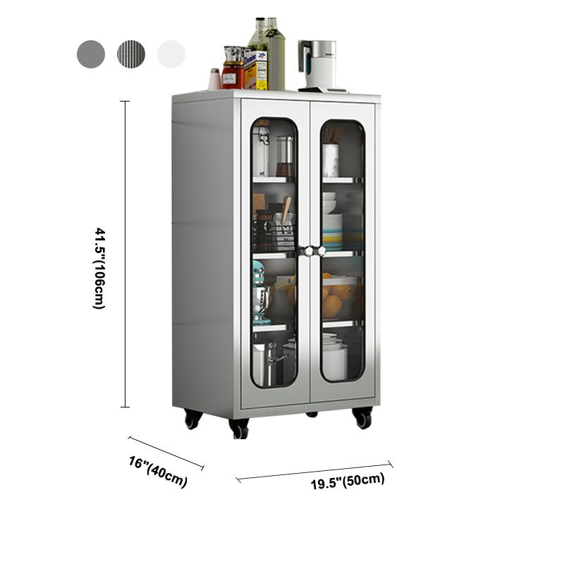 Plate-forme de style moderne plate latérale en métal avec porte à domicile