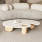 11"H Contemporary Coffee Table Solid Wood White Coffee Cocktail Table Clearhalo 'Coffee & Accent Tables' 'Coffee Tables' 'coffee_tables' 'furn' 'furn_coffee_tables' 'Furniture' 'Living Room Furniture' 1200x1200_15d4bb6a-7894-4b2e-b94f-408a776d5530