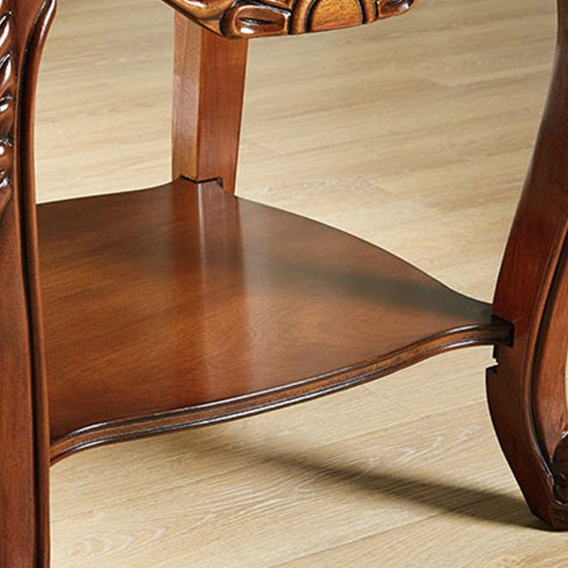 Brown Rubber Wood Side Table, Traditional Rectangular End Table Clearhalo 'Coffee & Accent Tables' 'End & Side Tables' 'end_side_table' 'end_side_tables' 'furn' 'furn_end_side_tables' 'Furniture' 'furniture_end_side_table' 'Living Room Furniture' 1200x1200_15d508ad-85b8-4caf-89ac-a194b70bdae0