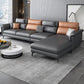 35.43 "Tall Modern Sectional Dark Gray Sectional met gekussen achterste kussens
